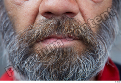 Mouth Man White Casual Overweight Bearded Street photo references